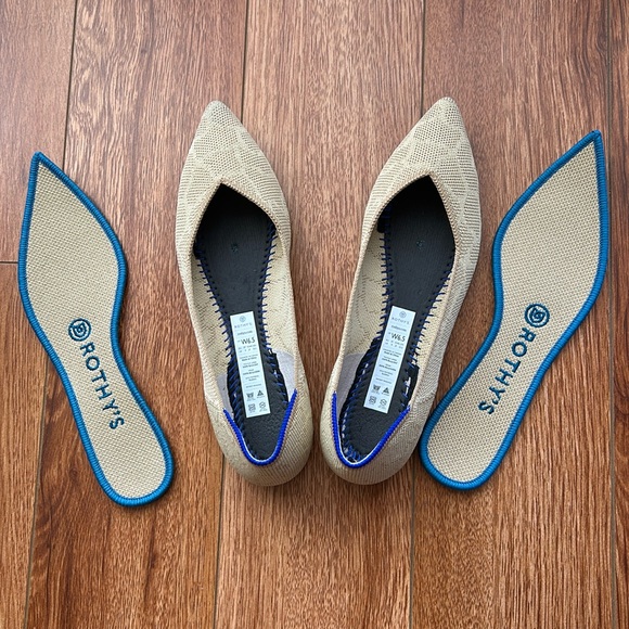 Rothy’s The Point Sahara Gold 6.5 EUC - Picture 8 of 10